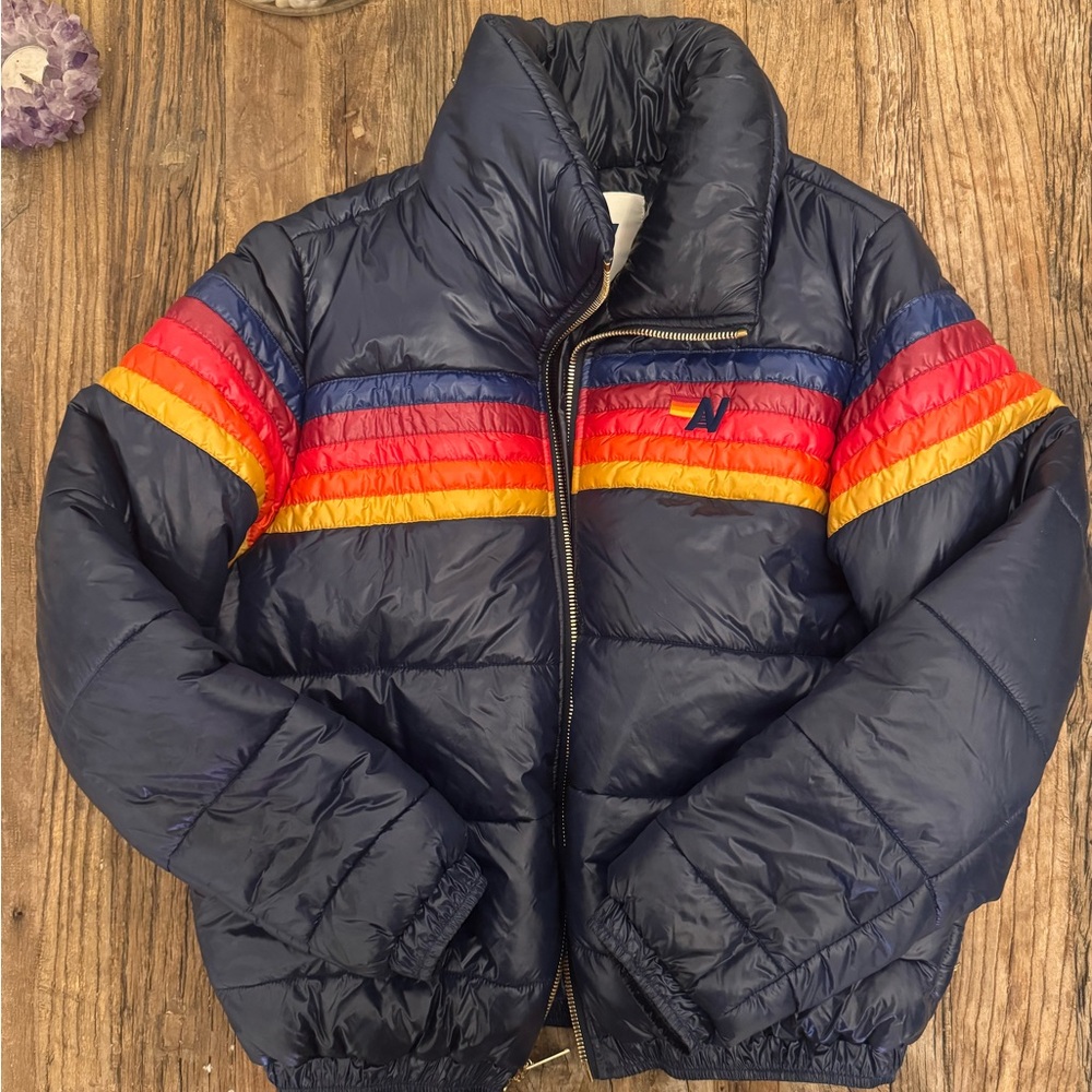 Fabulous Aviator Nation Puffer Jacket…. Great Condition 100% Authentic